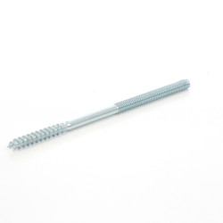Prezon lemn / metal, din otel, zincat alb, M6 x 120 mm, L50/M50