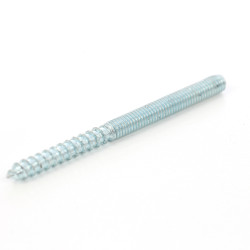 Prezon lemn / metal, din otel, zincat alb, M6 x 80 mm, L35/M35