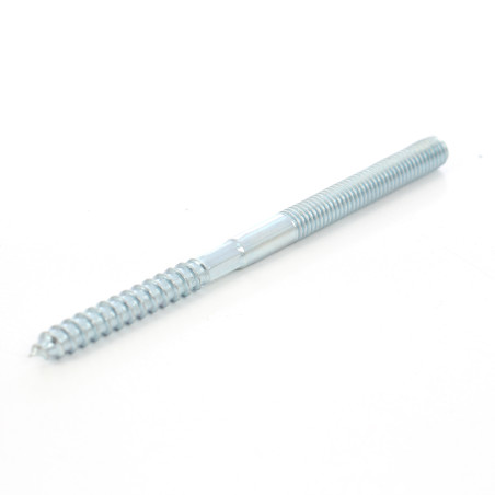 Prezon lemn / metal, din otel, zincat alb, M8 x 120 mm, L45/M50 - SW6