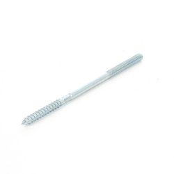 Prezon lemn / metal, din otel, zincat alb, M8 x 160 mm, L45/M50 - SW6