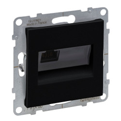 Priza internet Legrand New Suno 721450, RJ45 cat. 5E UTP, incastrata, negru