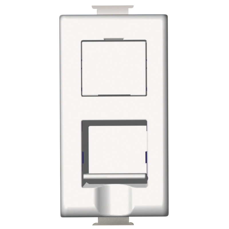 Priza internet Matix SAM5979C5EE, RJ45 cat. 5E, incastrata, modulara - 1 m, alba Priza internet Matix SAM5979C5EE, RJ45 cat. 5E, incastrata, modulara - 1 m, alba
