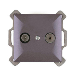 Priza R-TV terminala Perla GAP-P/K AN 1.5Db , antracit