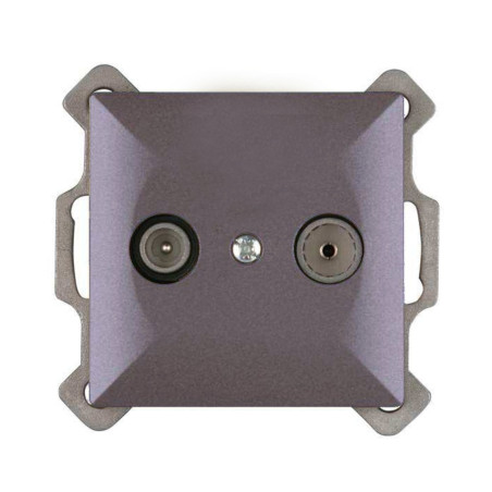 Priza R-TV terminala Perla GAP-P/K AN 1.5Db , antracit