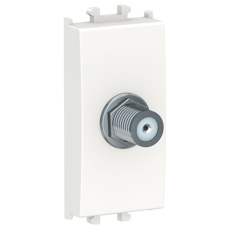 Priza SAT tip F Schneider Electric Easy Styl LMR6128001, modulara - 1, alba