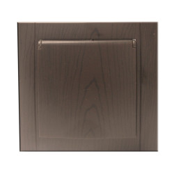 Priza schuko simpla Comtec Anemon, incastrata, rama inclusa, cu capac, contact de protectie, stejar