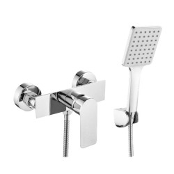Baterie baie pentru dus, Kadda Slice MY1802-8 CR, monocomanda, montaj pe perete, finisaj cromat