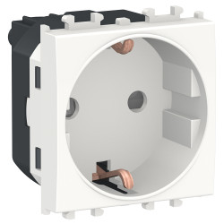 Priza schuko simpla Schneider Electric Easy Styl LMR5210001, 2P+E+OBT, incastrata, modulara - 2, alba
