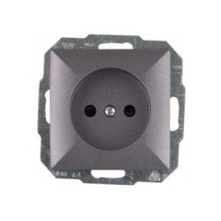 Priza simpla Abex Perla PT-15P, incastrata, antracit