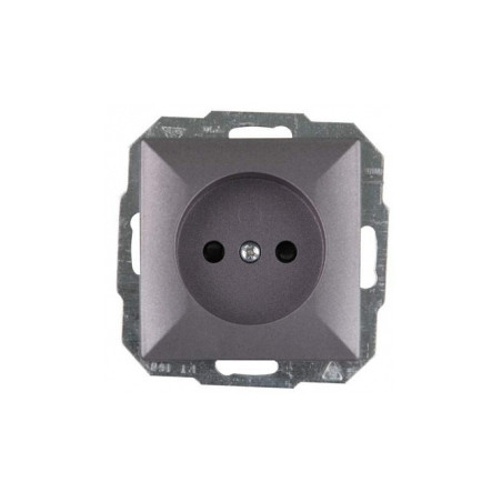 Priza simpla Abex Perla PT-15P, incastrata, antracit