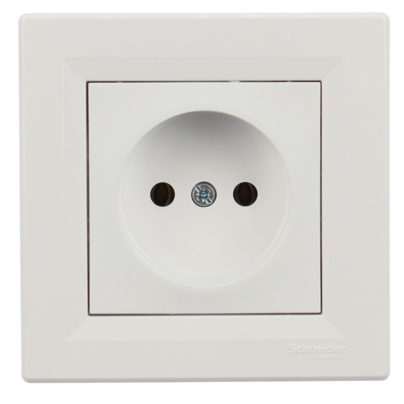 Priza simpla Schneider Electric Asfora EPH3000121, incastrata, rama inclusa, alba Priza simpla Schneider Electric Asfora EPH3000121, incastrata, rama inclusa, alba