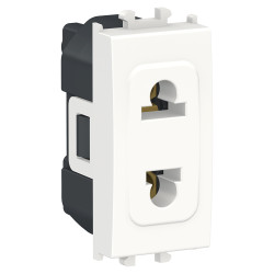 Priza simpla Schneider Electric Easy Styl LMR5510001, incastrata, modulara - 1, alba