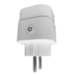 Priza smart / inteligenta Hoff Life RMC001, Wi-Fi, 16A, control vocal, alba