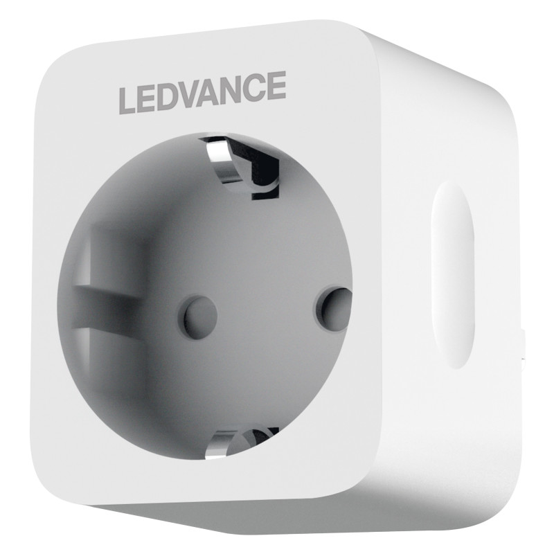 Priza smart / inteligenta Ledvance, Wi-Fi, 2300W, 10A, programabila, contor energie, alba