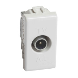 Priza TV capat Matix SAM5202DE, modulara - 1 m, alba