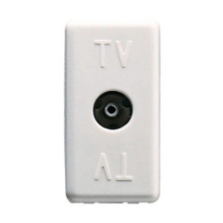 Priza TV de trecere System GW20229, 20Db, modulara - 1 m, alba