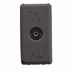 Priza TV direct Gewiss System SY/BK GW21228-1BL, incastrata, modulara - 1, neagra