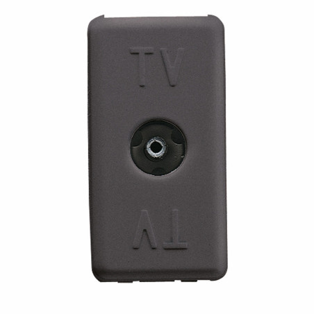 Priza TV direct Gewiss System SY/BK GW21228-1BL, incastrata, modulara - 1, neagra