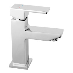 Baterie baie pentru lavoar, Ferro Staccato BSD02, montaj stativ, monocomanda, finisaj cromat, ventil inclus