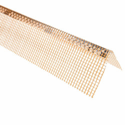 Profil colt cu plasa, interior / exterior, aluminiu, 100 x 2500 mm