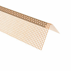 Profil colt cu plasa, interior / exterior, PT20115, PVC, 100 x 2500 mm