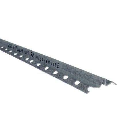 Profil ghidaj, pentru tencuire mecanizata, interior / exterior, EXTRA StrongProfil G6 PLUS, ZN275, otel zincat, 21 x 2700 mm