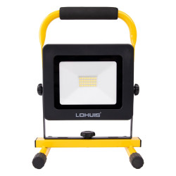 Proiector LED cu acumulator Lohuis 20W, 1400lm, lumina rece 6500K, IP54