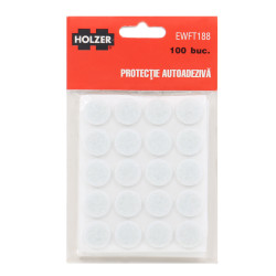 Protectie autoadeziva pentru pardoseala, Holzer EWFT188, forma rotunda, 18 mm, set 100 bucati