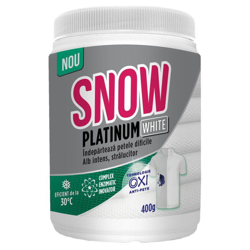 Pudra Snow Platinum White Powder, 400 g