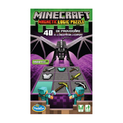 Puzzle magnetic Minecraft Travel, joc de logica, Thinkfun, plastic + metal, multicolor, 6+ ani, 26 x 15.4 x 17 cm