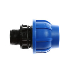 Racord compresiune PEHD, filet exterior, D 20 mm x 3/4"