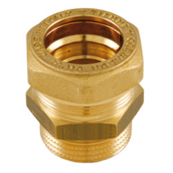 Racord drept Cobrasun Tiemme, alama, filet exterior, DN 16 mm, 1/2"