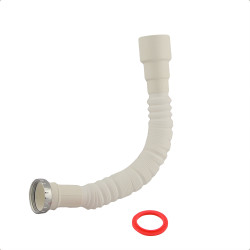 Racord extensibil pentru lavoar, Eurociere, alb, 1 1/2", D 40 - 50 mm