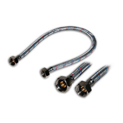 Racord flexibil apa, EPDM + tresa metalica, 1/2" - 1/2 ", L 300 mm
