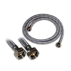 Racord flexibil apa, EPDM + tresa metalica, 1/2" - 1/2 ", L 600 mm