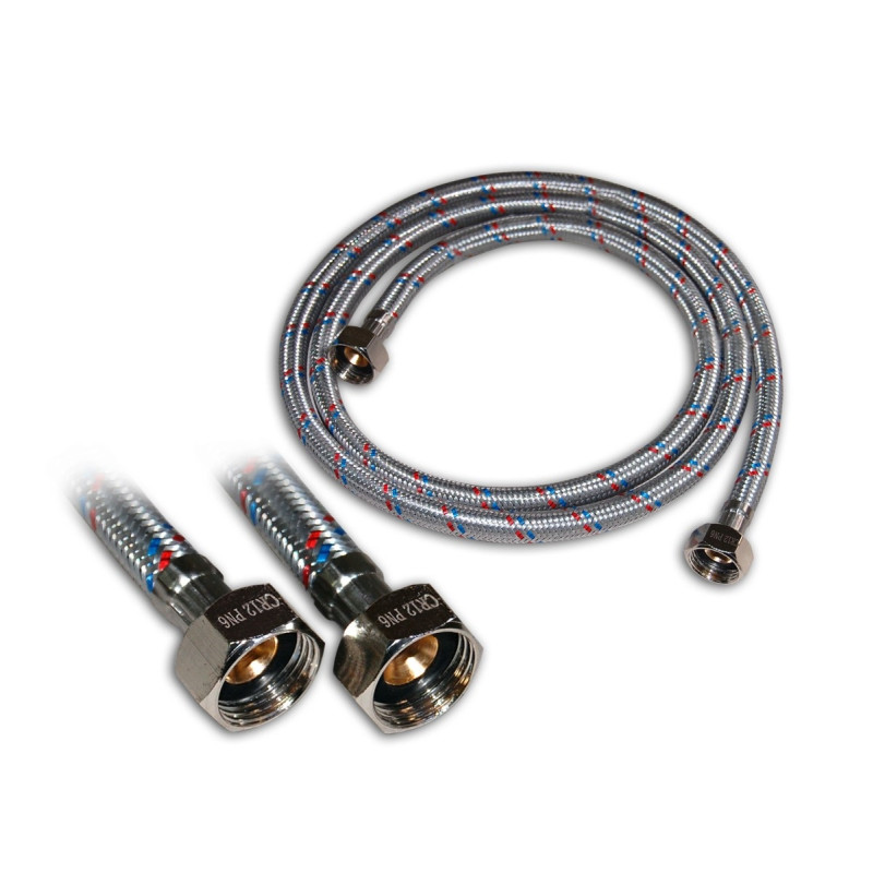 Racord flexibil apa, EPDM + tresa metalica, 1/2" - 1/2 ", L 600 mm