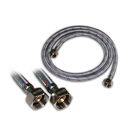Racord flexibil apa, EPDM + tresa metalica, 1/2" - 1/2 ", L 600 mm