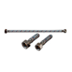 Racord flexibil apa, EPDM + tresa metalica, 1/2" - 3/8 ", L 600 mm
