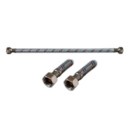 Racord flexibil apa, EPDM + tresa metalica, 3/8" - 3/8 ", L 500 mm