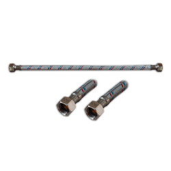 Racord flexibil apa, EPDM + tresa metalica, 3/8" - 3/8 ", L 600 mm