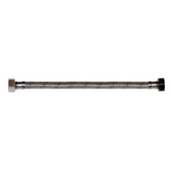 Racord flexibil apa, EPDM + tresa metalica, cu protectie PVC, 1/2" - 1/2 ", L 300 mm