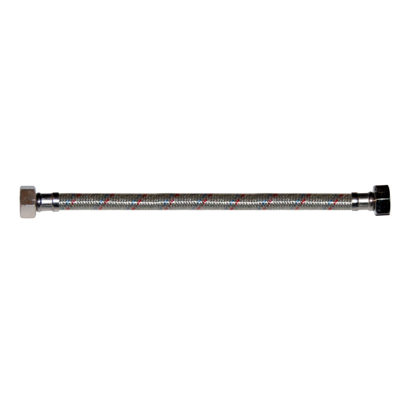 Racord flexibil apa, EPDM + tresa metalica, cu protectie PVC, 1/2" - 1/2 ", L 300 mm