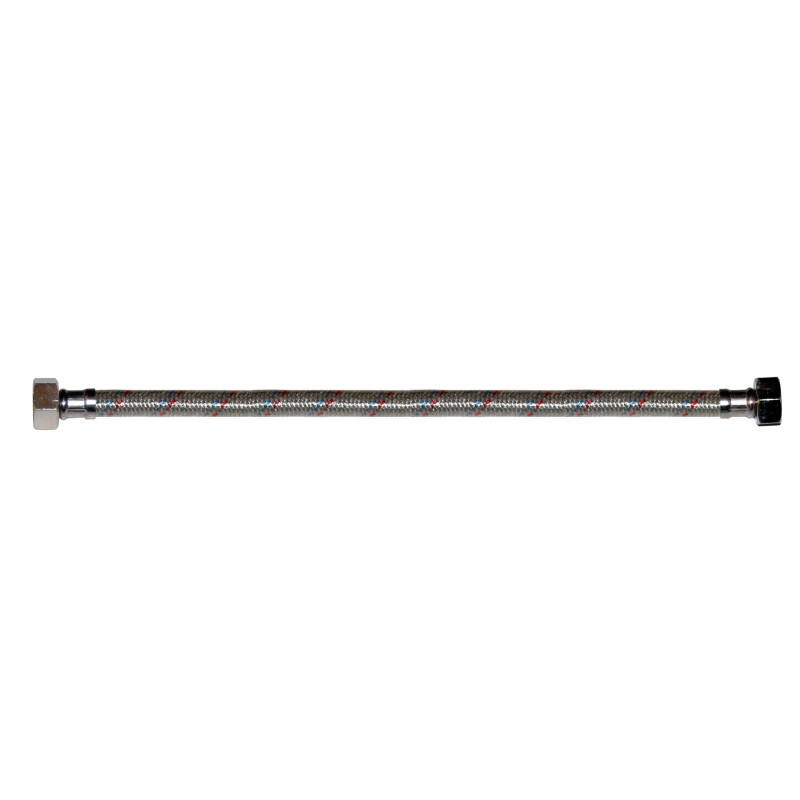 Racord flexibil apa, EPDM + tresa metalica, cu protectie PVC,1/2" - 1/2 ", L 400 mm