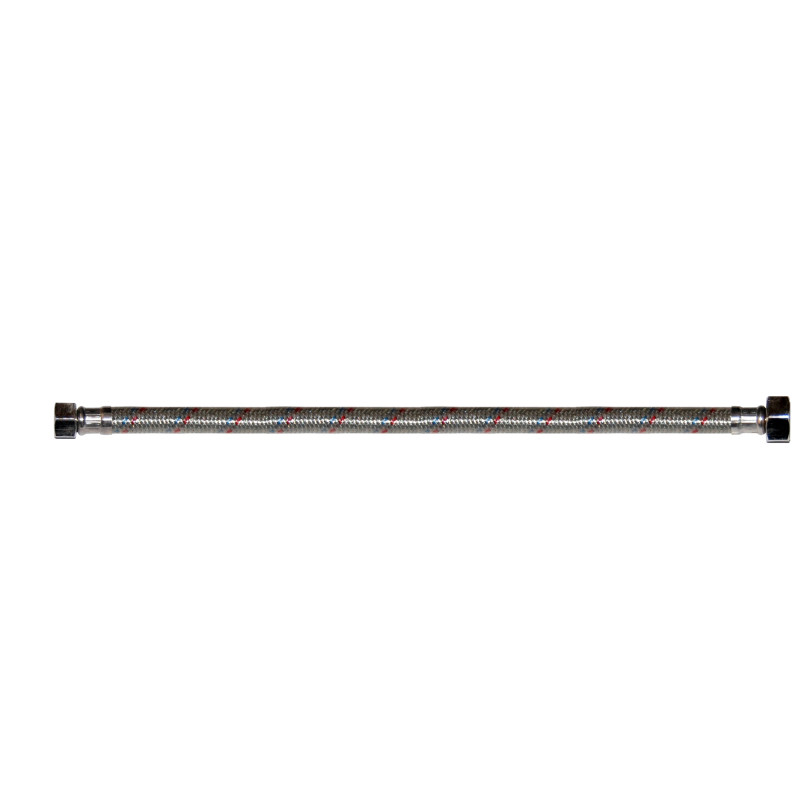 Racord flexibil apa, EPDM + tresa metalica, cu protectie PVC, 1/2" - 3/8 ", L 400 mm