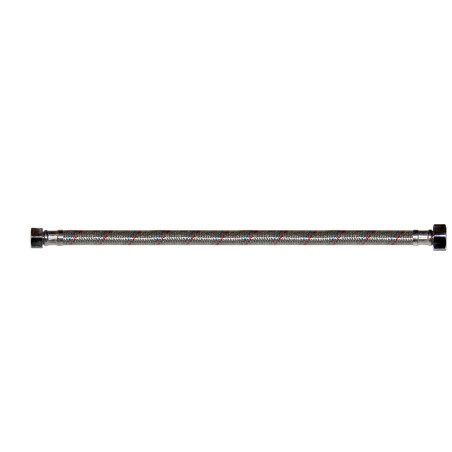 Racord flexibil apa, EPDM + tresa metalica, cu protectie PVC, 1/2" - 3/8 ", L 400 mm
