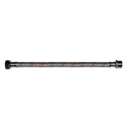 Racord flexibil apa, EPDM + tresa metalica, cu protectie PVC, 1/2" - niplu, L 300 mm