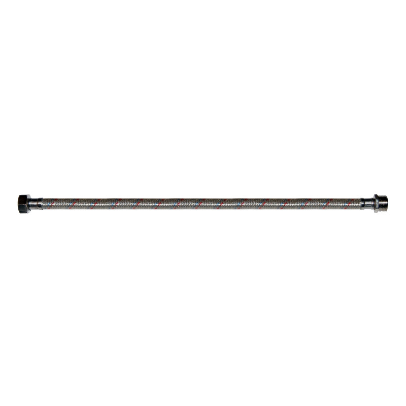Racord flexibil apa, EPDM + tresa metalica, cu protectie PVC, 1/2" - niplu, L 500 mm