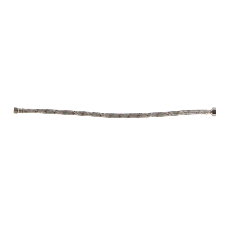Racord flexibil apa, monocomanda, EPDM + tresa metalica, cu protectie PVC, 1/2" - 1/4 ", L 1000 mm