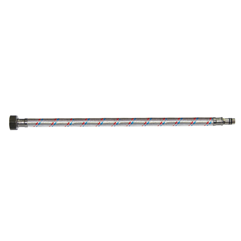 Racord flexibil apa, monocomanda, EPDM + tresa metalica, cu protectie PVC, 1/2" - 1/4 ", L 400 mm