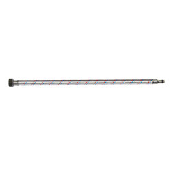 Racord flexibil apa, monocomanda, EPDM + tresa metalica, cu protectie PVC, 1/2" - 1/4 ", L 500 mm
